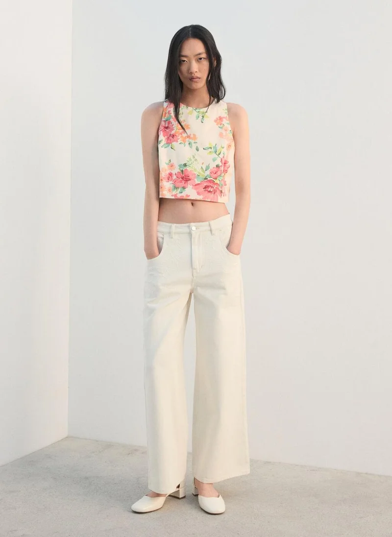 MANGO  Printed crop top for Women | Best Price UAE